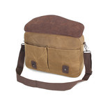 Canvas Computer Brief Case (Khaki)