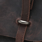 Classic Double Pocket Messenger Bag (Dark Grey)