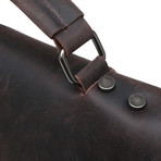 Classic Double Pocket Messenger Bag (Dark Grey)