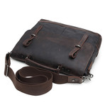 Classic Double Pocket Messenger Bag (Dark Grey)