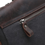 Classic Double Pocket Messenger Bag (Dark Grey)