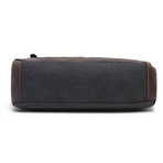 Classic Double Pocket Messenger Bag (Dark Grey)