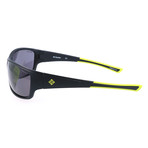 Hurricane Peak Thick Rim Sunglasses // Matte Black + Yellow