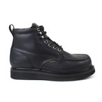 6'' Classic Moc Wedge Boot // Black (US: 9.5)