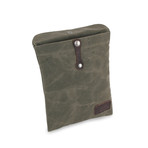 Leather Canvas iPad Case (Khaki)