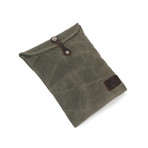Leather Canvas iPad Case (Khaki)