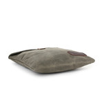 Leather Canvas iPad Case (Khaki)