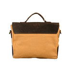 5002 Canvas + Leather Bag (Yellow)