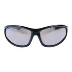 Polarized Sport Angled Wraparound // Black + Grey