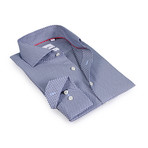 Alec Button-Up Shirt // Black + Light Blue (US: 15R)