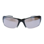 Columbia // Polarized Angled Square Sport Wraparound // Black + Red + Mirror