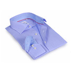 Derek Button-Up Shirt // Blue + Light Blue (US: 17.5R)