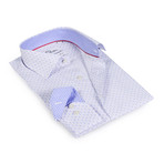 Todd Button-Up Shirt // White + Light Blue (US: 15.5R)