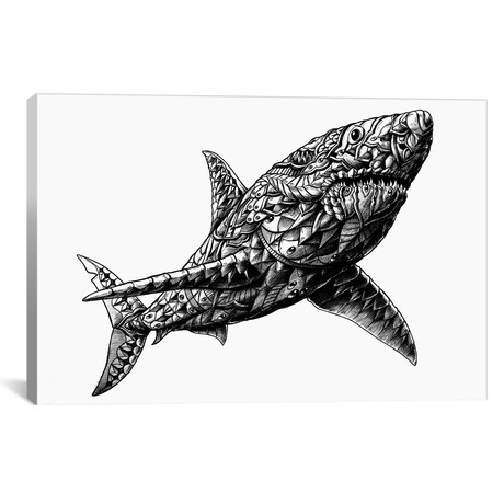Great White Shark // Bioworkz (18"W x 26"H x 0.75"D)