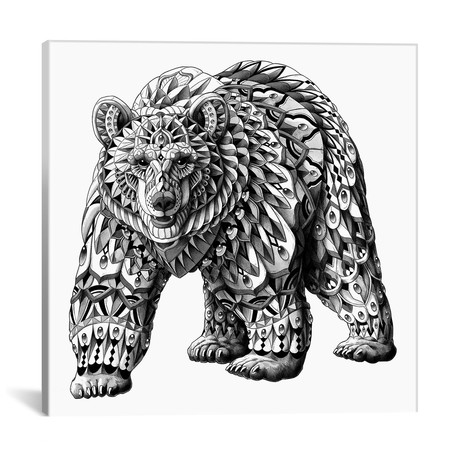 Grizzly Bear (18"W x 18"H x 0.75"D)