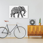 Ornate Elephant II (26"W x 18"H x .75"D)