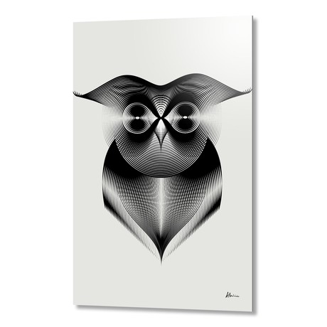 Owl // Aluminum (16"W x 24"H x 0.2"D)
