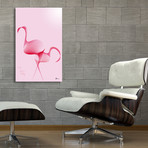 Flamingos // Aluminum (16"W x 24"H x 0.2"D)