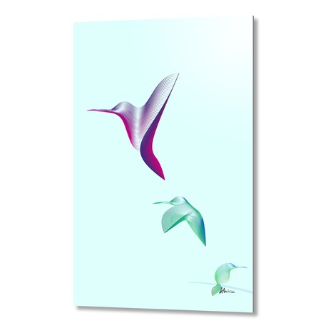 Hummingbirds // Aluminum (16"W x 24"H x 0.2"D)