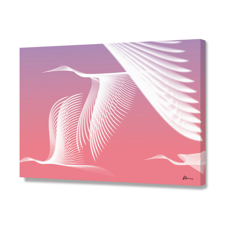Cranes // Canvas (16"W x 24"H x 1.5"D)