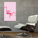 Flamingos // Canvas (16"W x 24"H x 1.5"D)