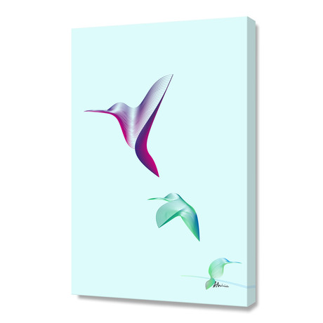 Hummingbirds // Canvas (16"W x 24"H x 1.5"D)