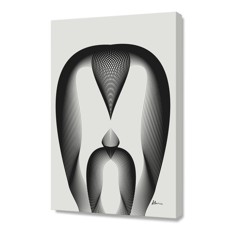 Penguins // Canvas (16"W x 24"H x 1.5"D)