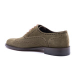 Damat Suede Wing-Tip Oxford // Military Green (Euro: 41)