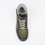 Dram High Top Sneakers // Black + Green (US: 7)