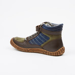 Dram High Top Sneakers // Olive + Multi (US: 7)