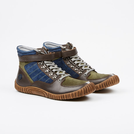 Dram High Top Sneakers // Olive + Multi (US: 7)