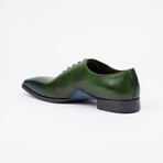 Stitched Oxford // Green + Blue (US: 11.5)