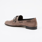 Suede Tie Loafer // Gray (US: 10)