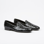 Checkered Printed Loafer // Black (US: 10)