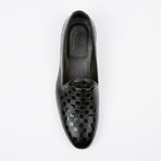 Checkered Printed Loafer // Black (US: 7)