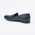Checkered Printed Loafer // Navy (US: 8)