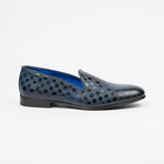 Checkered Printed Loafer // Navy (US: 9)