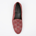 Printed Loafer // Red (US: 10.5)
