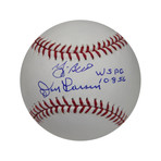 Yogi Berra + Don Larsen Dual Signed MLB Baseball