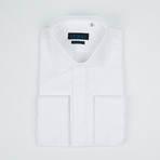 Bella Vita // Slim Fit French Cuff Button-Up Shirt // White (US: 16R)