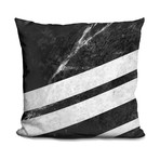 Black Striped Marble (16" x 16")