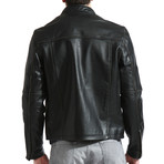 Distressed Moto Jacket // Black (XL)
