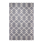 Emma // Grey Wool + Viscose Rug (8'L x 2'6"W)