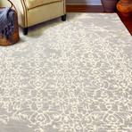 Scarlett // Grey Wool + Viscose Rug (8'6"L x 5'6"W)