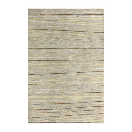 Alison // Taupe Wool + Viscose Rug (8'L x 2'6"W)