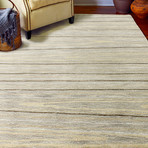 Alison // Taupe Wool + Viscose Rug (8'L x 2'6"W)