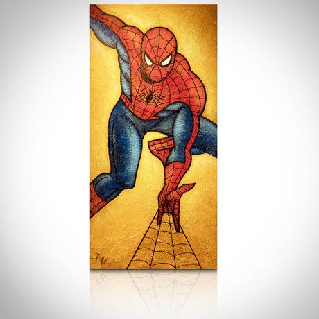 Art on Wood // Classic Spiderman