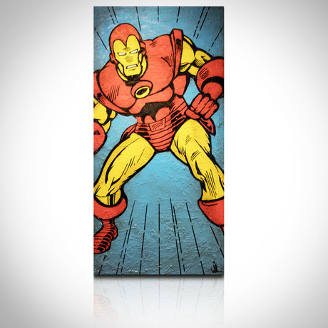 Art on Wood // Classic Iron Man