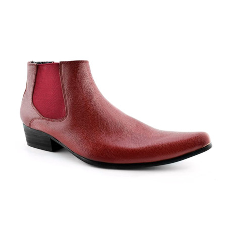 Veer Point Toe Chelsea Boot // Red (Euro: 42)