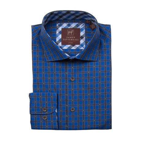 Barnet Spread Collar Button-Up Shirt // Blue (XS)